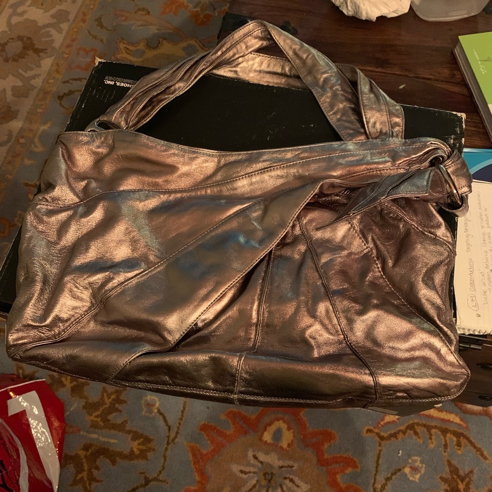 Kooba shoulder bag metallic pewter